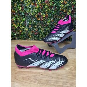 Adidas‎ Predator Accuracy.4 FxG Soccer Cleats Black White Pink GW4600 Mens 10